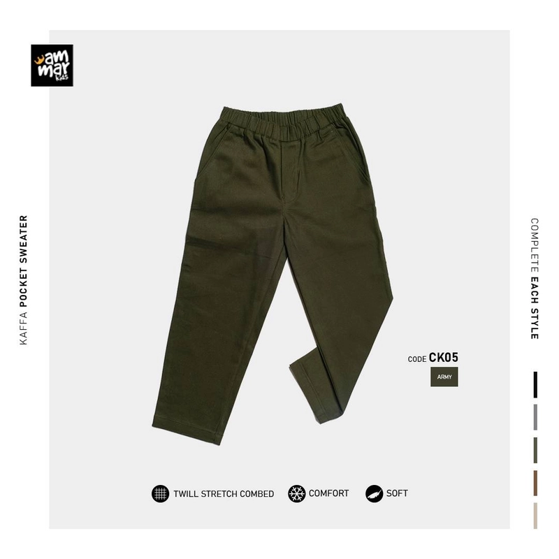 Product image Ammar Kids - KAFFA BASIC CHINO CK05 S ARMY