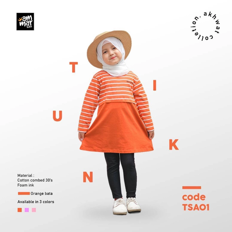 Product image Ammar Kids - Tunik Salur TSA01 S Orange Bata