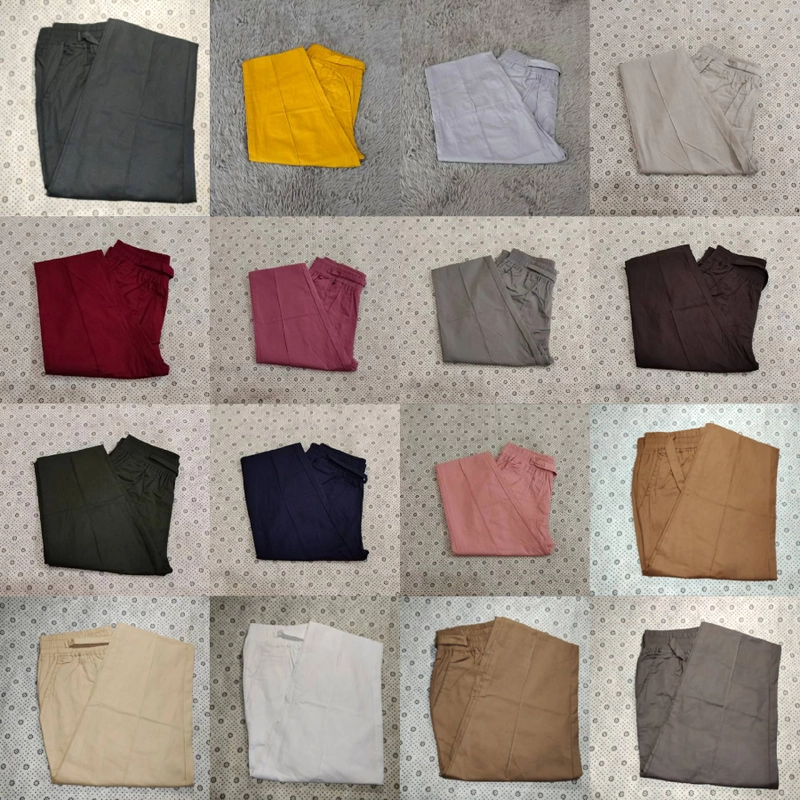 Product image Amha Collection - CELANA PANJANG WANITA BAGGY PANTS KATUN ALL SIZE L RANDOM