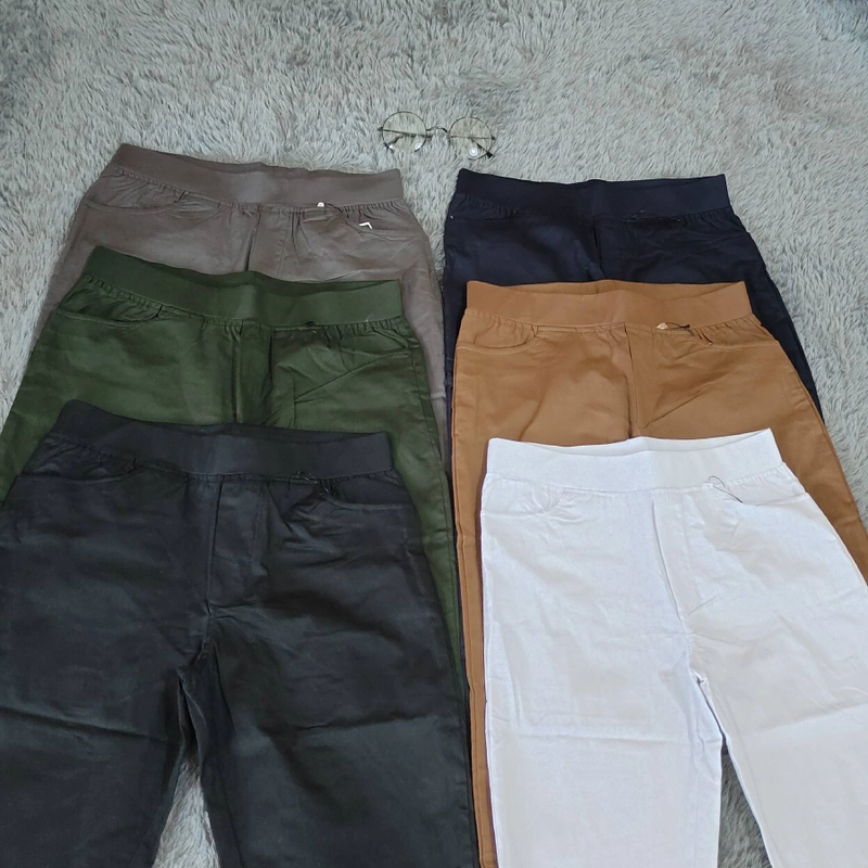 Product image Amha Collection - CELANA PANJANG WANITA LEGGING POLOS KATUN ALL SIZE L RANDOM