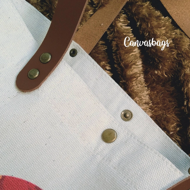 Product image Totebag Canvas Souvenir Rusia Tas Oleh oleh Matryoshka MAT-01 40x36x5 cream