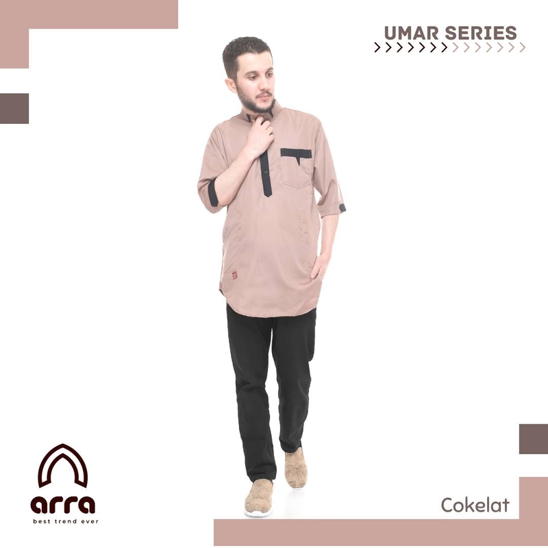 Product image Arra - Umar Koko Kurta Pakistan Dewasa XXL Coklat