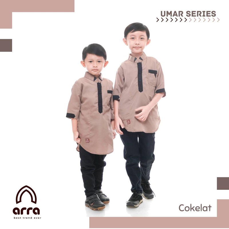 Product image Arra - Umar Koko Kurta Pakistan Anak XXL Coklat