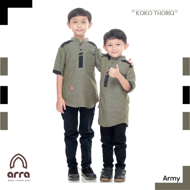 Product image Arra - Thoriq Koko Kurta Pakistan Anak XXL Hijau