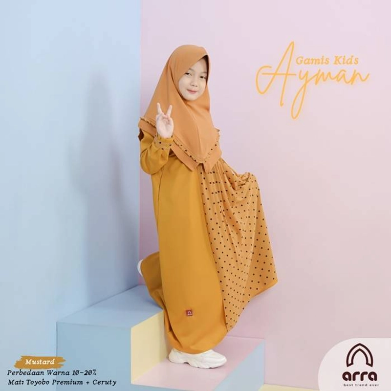 Product image Arra - Sarimbit Ayman 03 Mustard Anak Perempuan ( M )