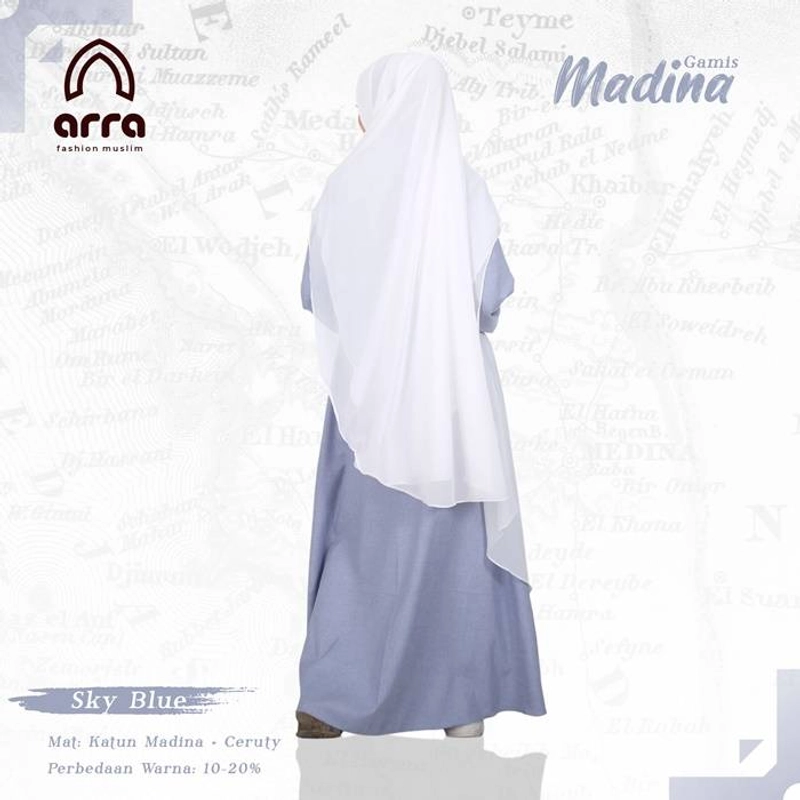 Product image Arra - Sarimbit Madina 02 Sky Blue Ibu ( XS ) Sky Blue