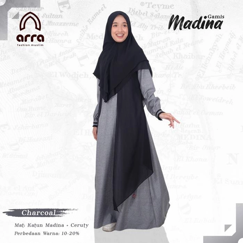Product image Arra - Sarimbit Madina 03 Grey Ibu ( XS ) Grey