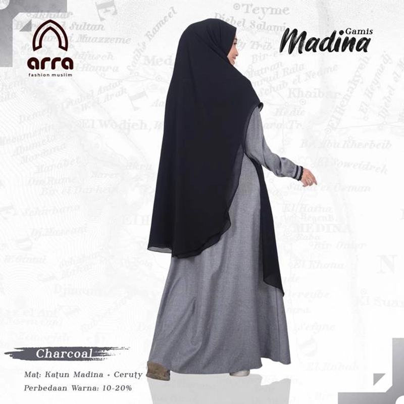 Product image Arra - Sarimbit Madina 03 Grey Ibu ( XS ) Grey