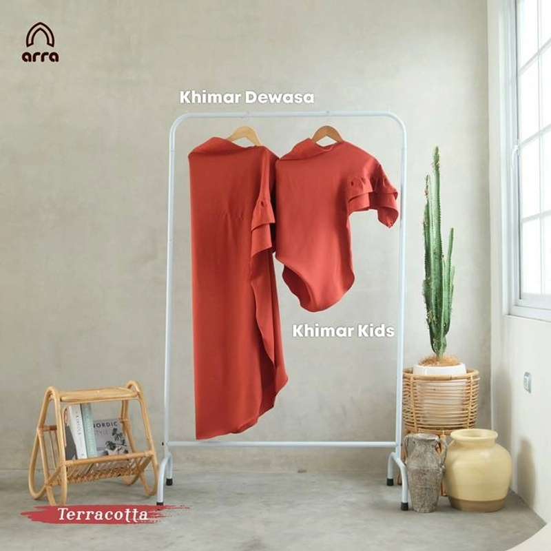 Product image Arra - Sarimbit Mecca 01 Terracotta Khimar Anak ( S )