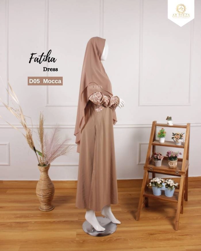 Product image Arrikza - Gamis Dewasa Fatiha S Mocca