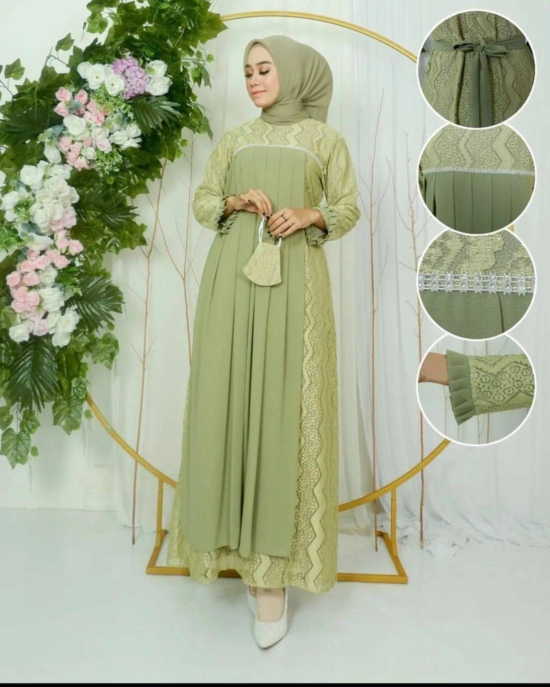 Product image Astro - Maxi Dress MALZY Realpict L Fit To XL HIJAU
