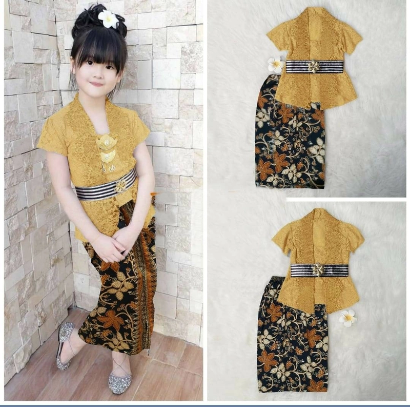 Product image Astro - Setelan Kebaya Anak 5-7thn KANRX Realpict 5 Sd 7 Thn Mustard