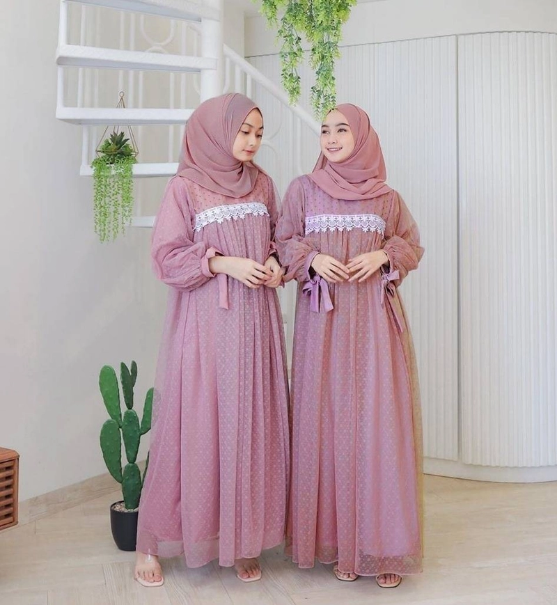 Product image Astro - Maxi Dress Wanita IVOOZ Realpict M/L Dusty
