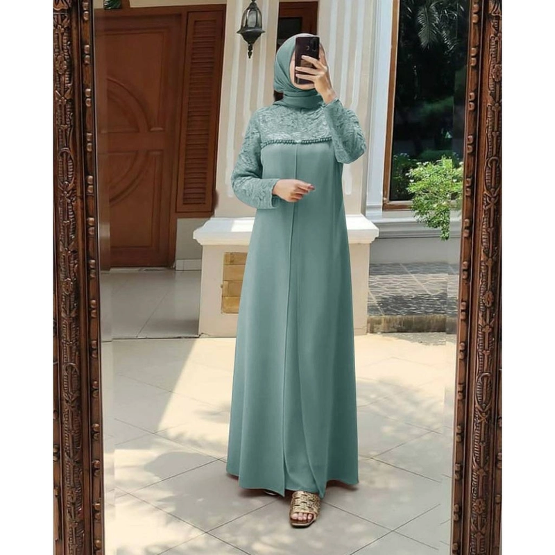 Product image Astro - Maxi Dress Wanita AULOZ Realpict M/L MINT