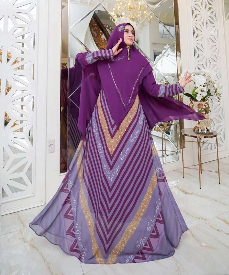 Product image Astro - Gamis Syari Premium Alisfs Realpict L Fit To XL Juwet