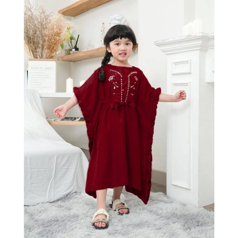 Product image Astro - Kaftan Dress Anak Lona 3-5thn Realpict 3-5 Thn Maron
