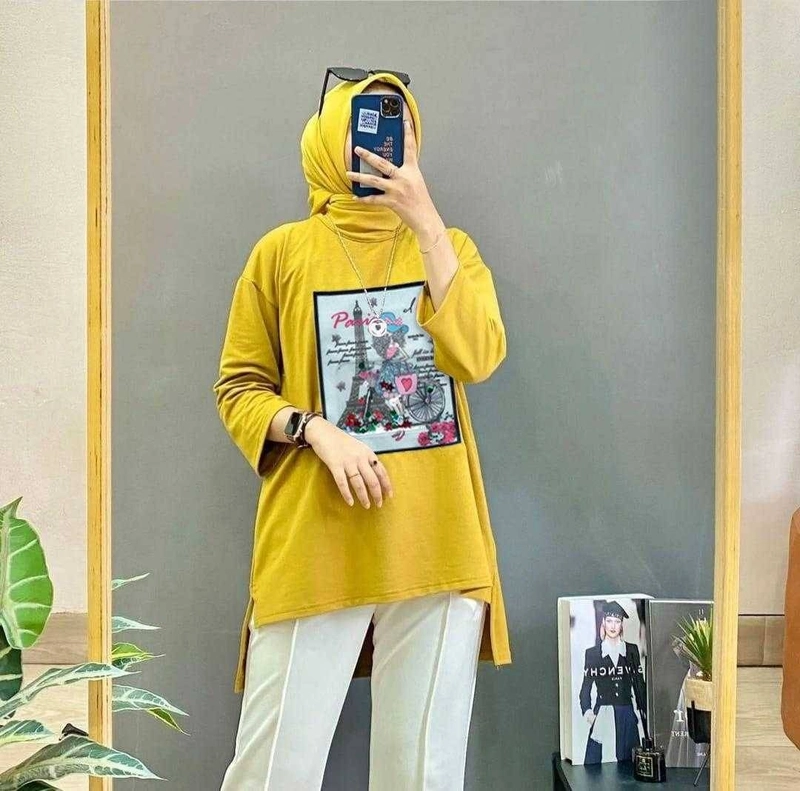 Product image Astro - Tunik Wanita Oversize AMOOZ Realpict L FIT TO XL MUSTARD