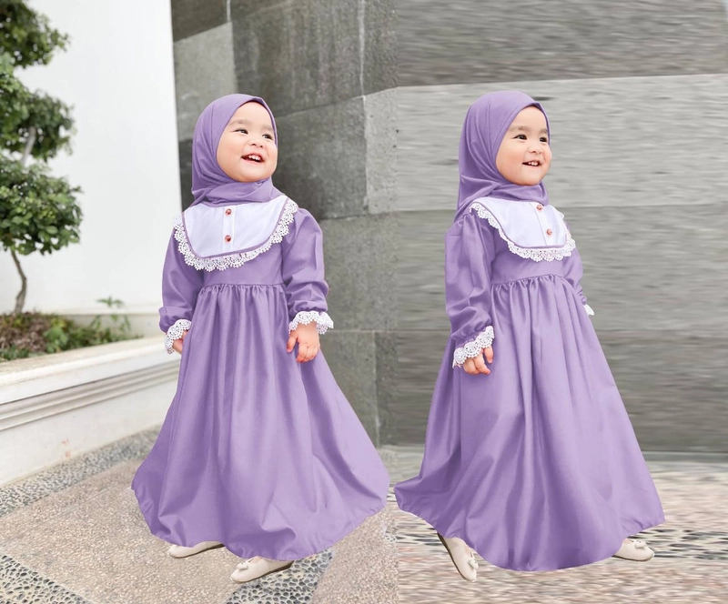 Product image Astro - Maxi Dress Anak CONLM 3-5thn Realpict 3 Sd 5thn Lilac