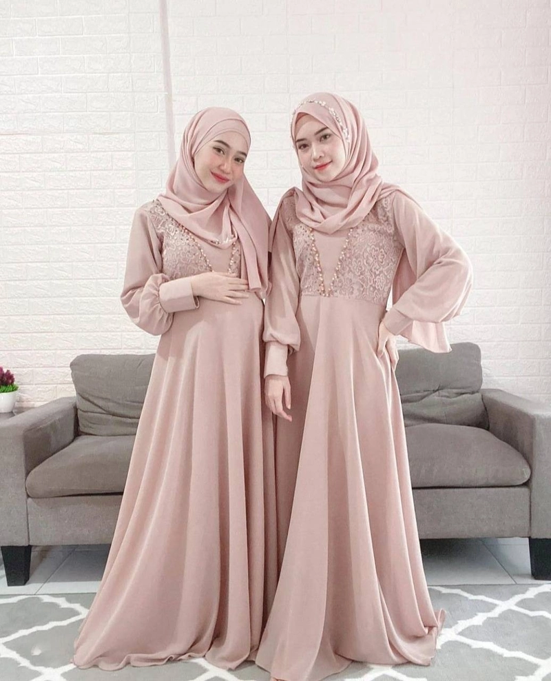 Product image Astro - Maxi Dress Wanita VILOZ Realpict M/L Mocca