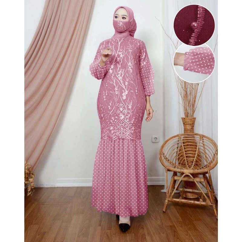 Product image Astro - Maxi Dress Wanita MERCT Realpict M/L DUSTY