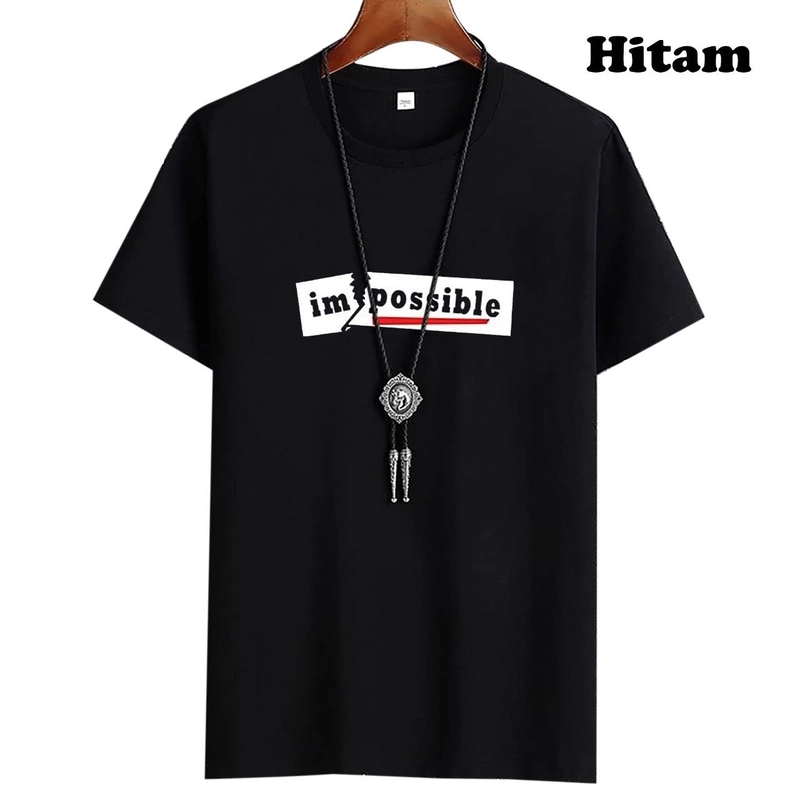 Product image Astro - Kaos Fashion Pria Pendek IMPOAO Realpict M/L HITAM