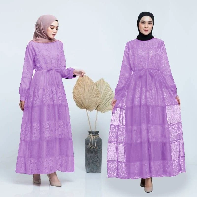 Product image Astro - Maxi Dress Wanita ZAKCT Realpict M/L LILAC