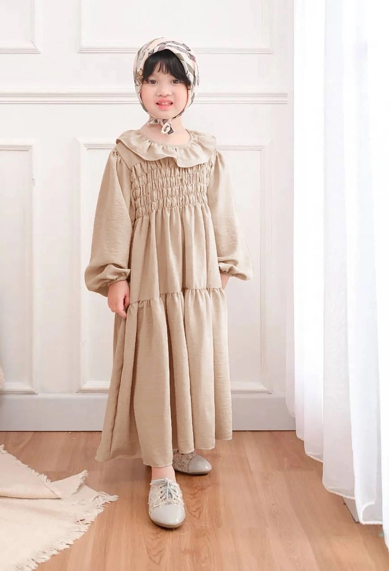 Product image Astro - Maxi Dress Anak SHILM 8-10 Thn Realpict 6 Sd 8 Thn Coksu