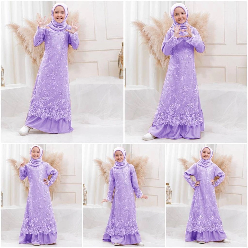Product image astro - maxi dress anak NAZCL realpict S LILAC