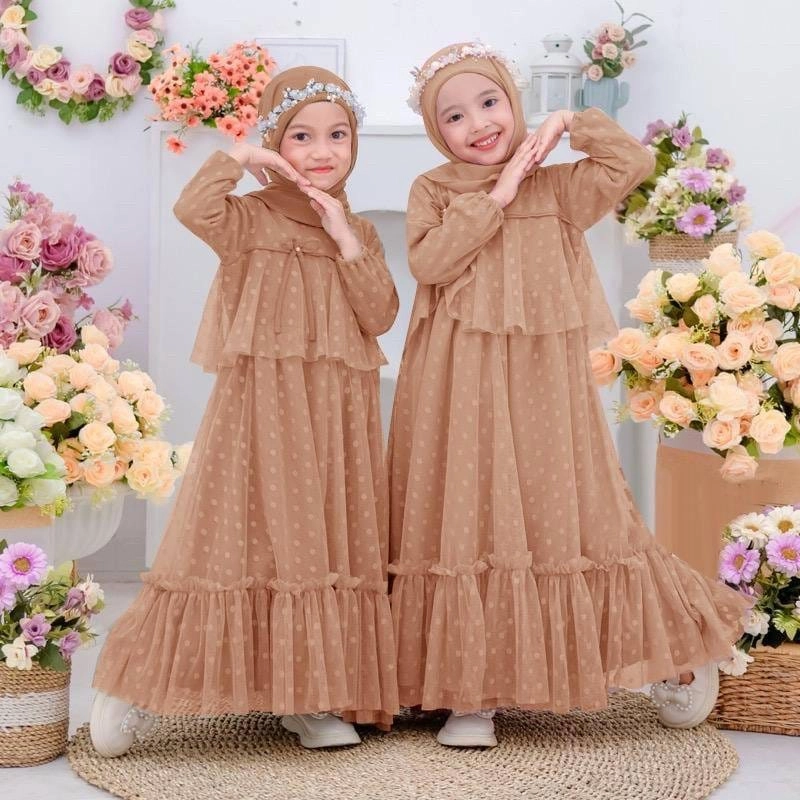 Product image astro - maxi dress anak EMICL realpict L MOCCA
