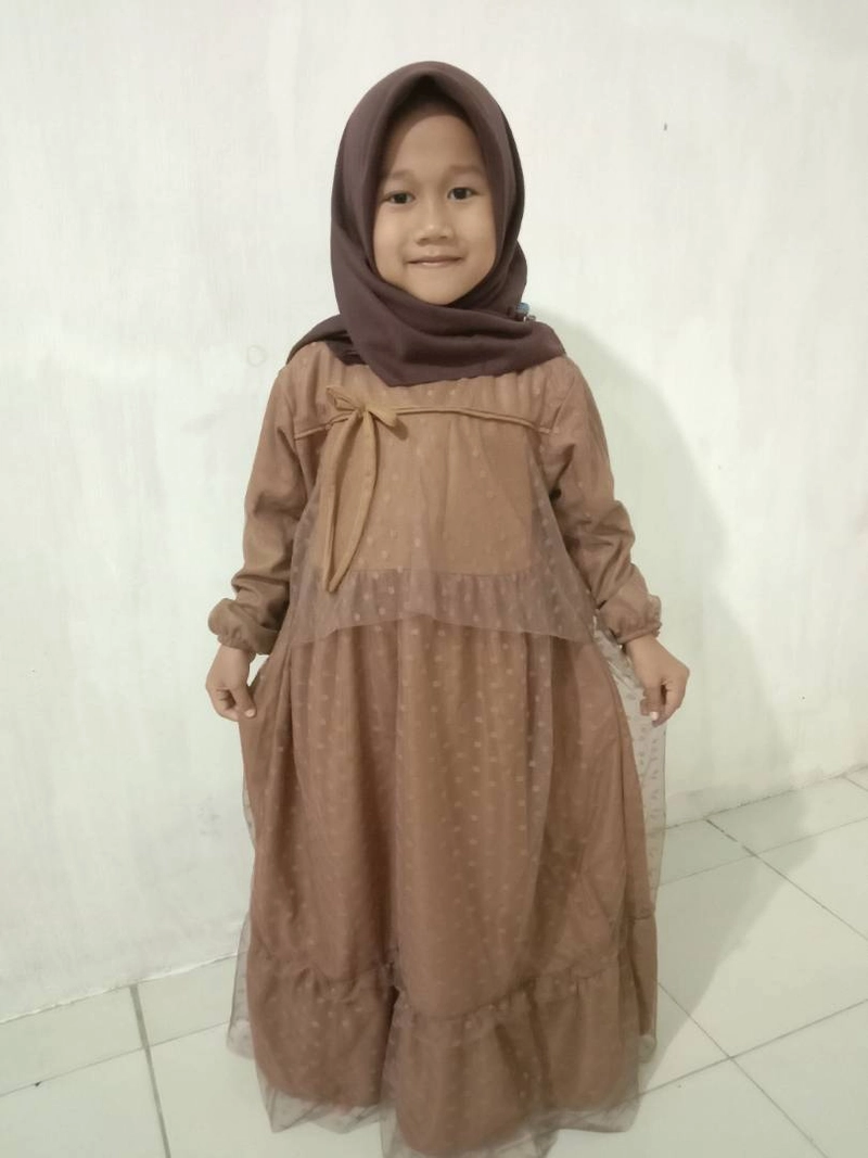 Product image astro - maxi dress anak EMICL realpict L MOCCA