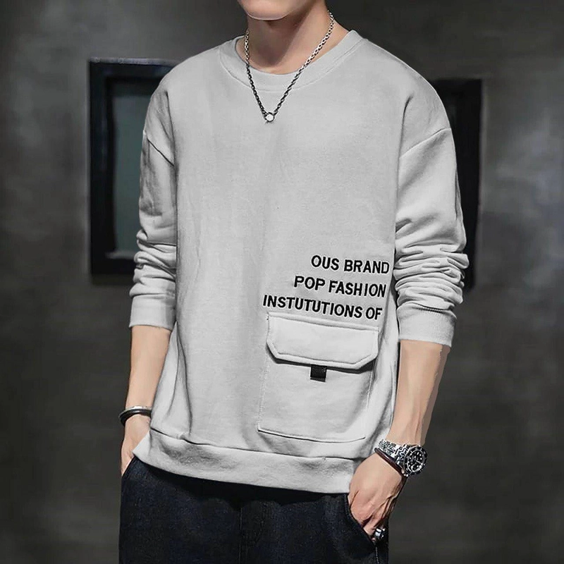 Product image Astro - Sweater Pria Terbaru MARCAO Realpict M-L ABU