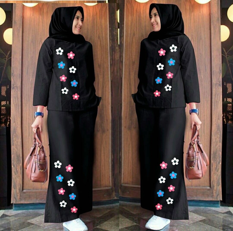 Product image Astro - Setelan Kulot Wanita TAFAFH Realpict L FIT TO XL Hitam