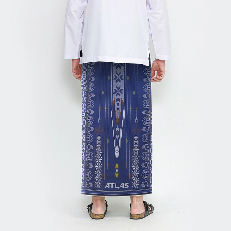 Product image Sarung ATLAS Universal 635 Kembang Motif A5 PEB Biru Tua all variant all variant