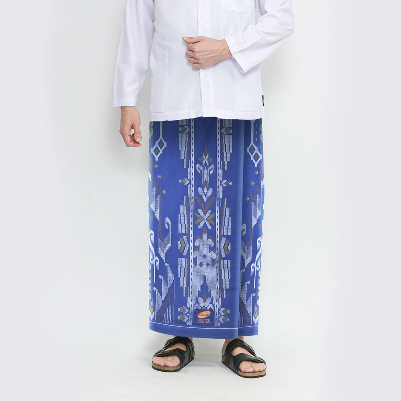 Product image Sarung ATLAS Universal 635 Kembang Motif A5 GSE Biru all variant all variant