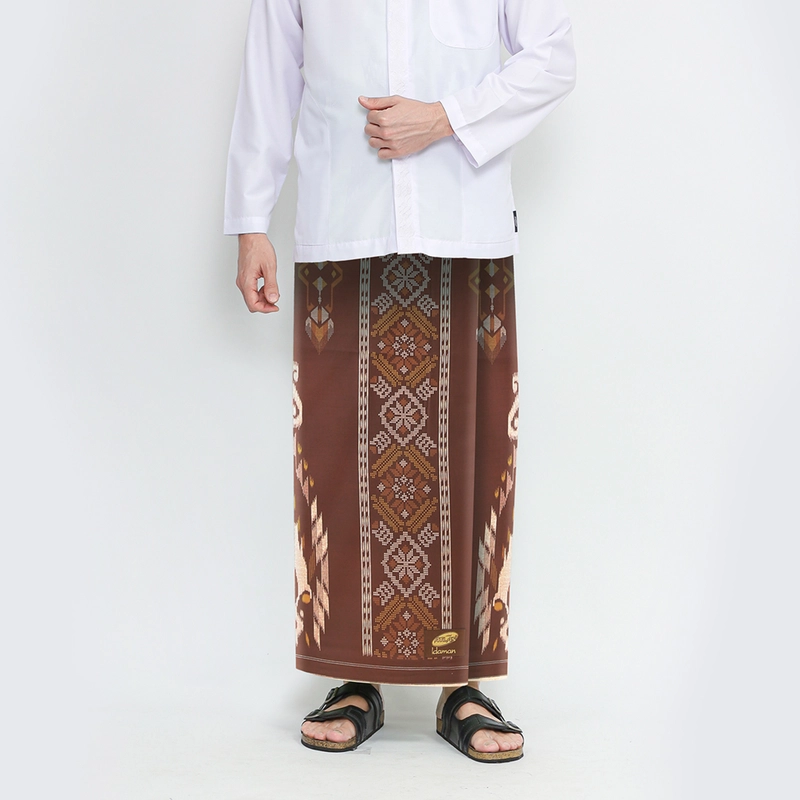 Product image Sarung ATLAS Idaman 555 Kembang Motif BHS SGE Coklat 01 all variant all variant