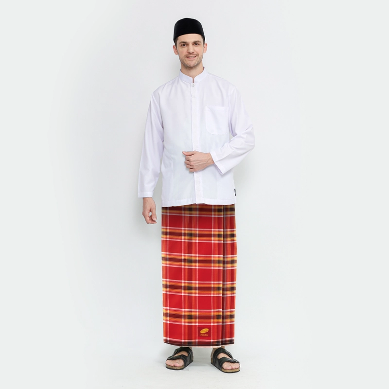 Product image Sarung ATLAS Premium 720 Original Kombinasi Merah Orange all variant all variant