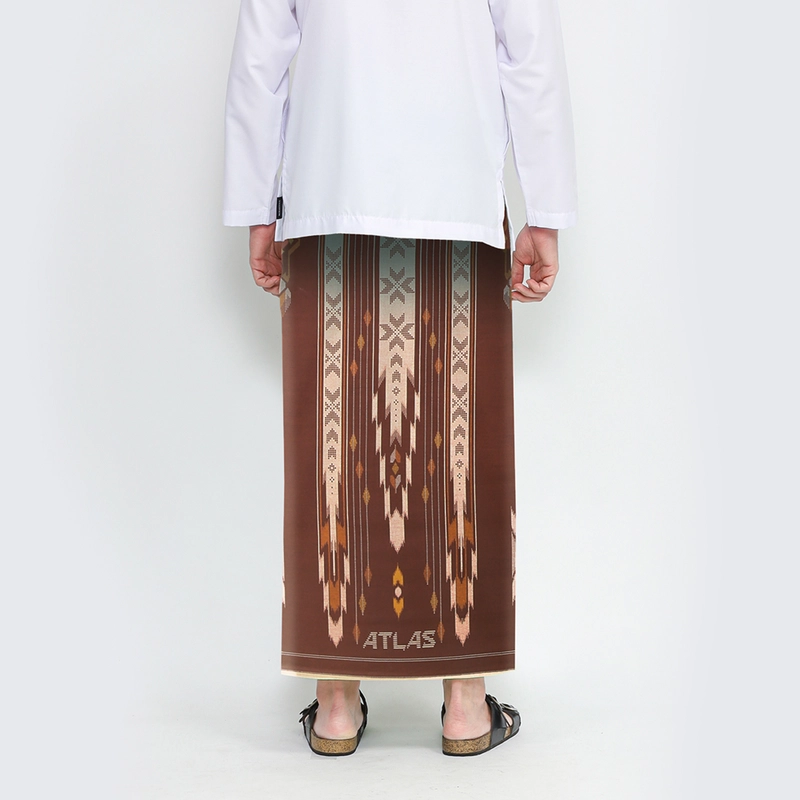 Product image Sarung ATLAS Idaman 555 Kembang Motif BHS SGE Coklat 01 all variant all variant
