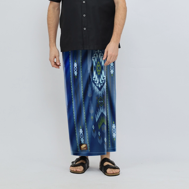 Product image Sarung ATLAS Idaman 555 Kembang Motif BHS GSA 01 Biru 02 all variant all variant