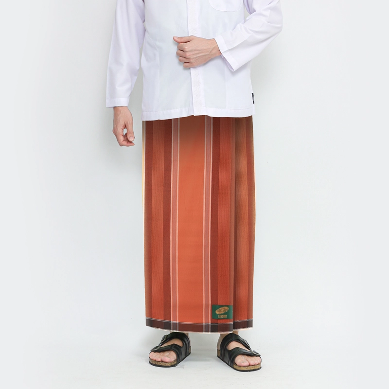 Product image Sarung ATLAS Favorit Es Lilin Salur Warna Coklat Muda all variant all variant