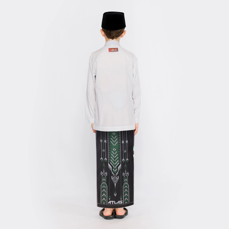 Product image Sarung ATLAS Junior Kembang SGF Hitam Hijau all variant all variant