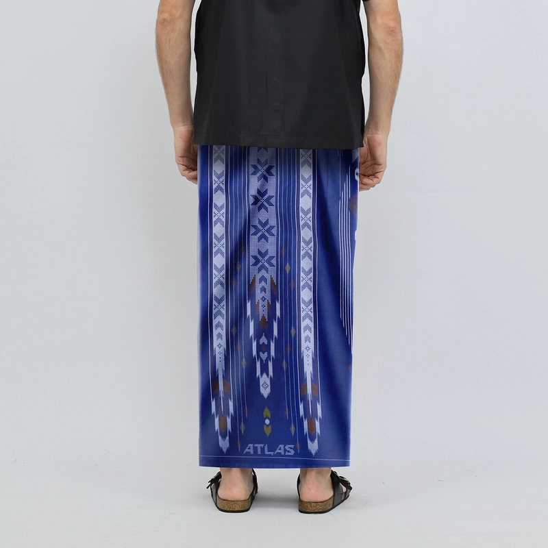 Product image Sarung ATLAS Idaman 555 Kembang Motif BHS GSA 01 Biru 02 all variant all variant