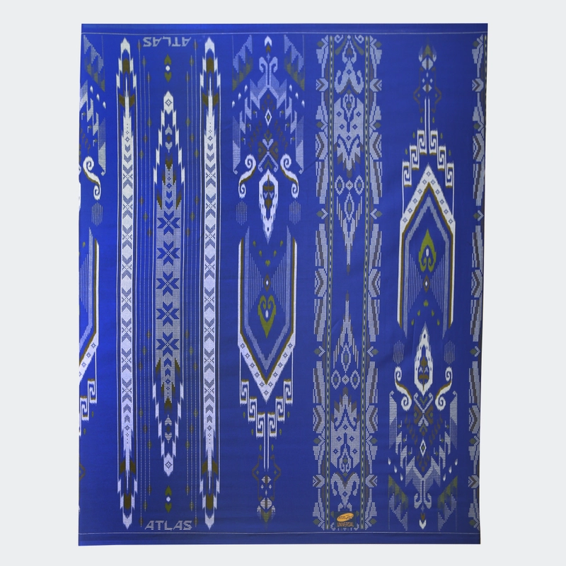Product image Sarung ATLAS Universal 635 Kembang Motif A5 GSE Biru 02 all variant all variant