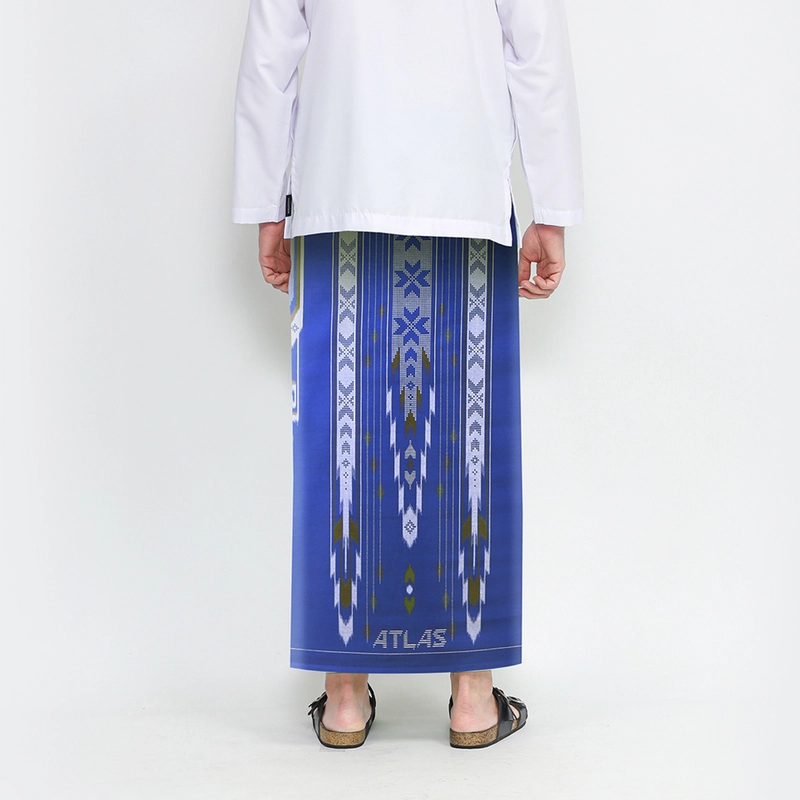 Product image Sarung ATLAS Universal 635 Kembang Motif A5 GSE Biru 02 all variant all variant