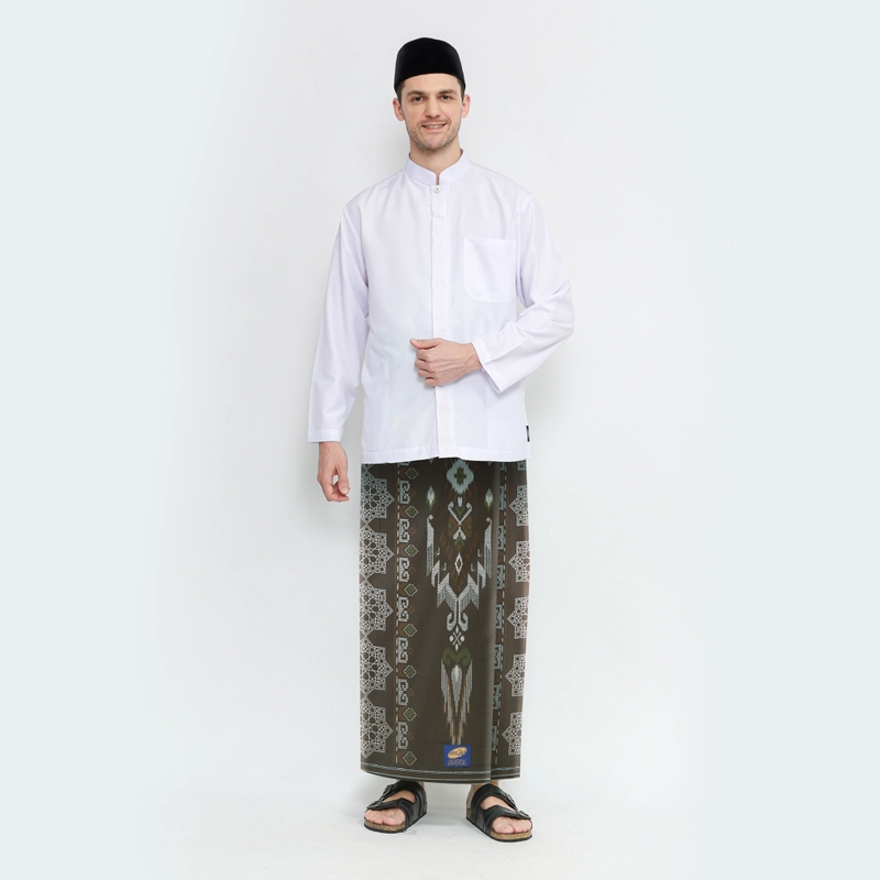 Product image Sarung ATLAS Universal 635 Kembang Motif A5 PEC Olive all variant all variant