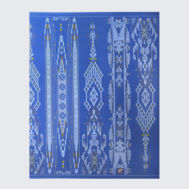 Product image Sarung ATLAS Universal 635 Kembang Motif A5 GSE Biru all variant all variant