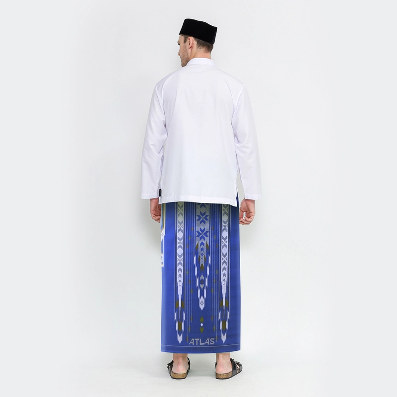 Product image Sarung ATLAS Universal 635 Kembang Motif A5 GSE Biru 02 all variant all variant