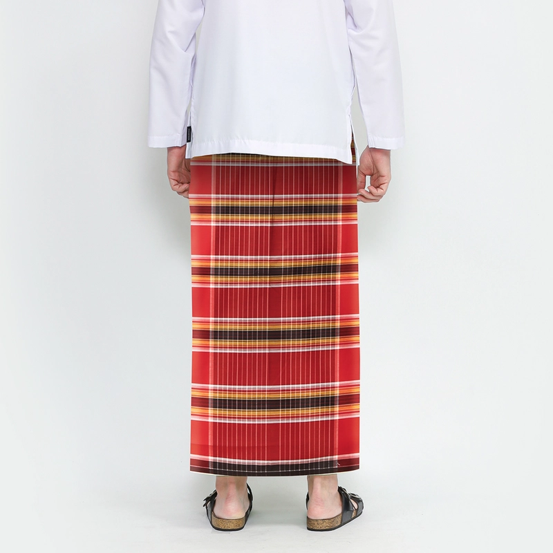 Product image Sarung ATLAS Premium 720 Original Kombinasi Merah Orange all variant all variant