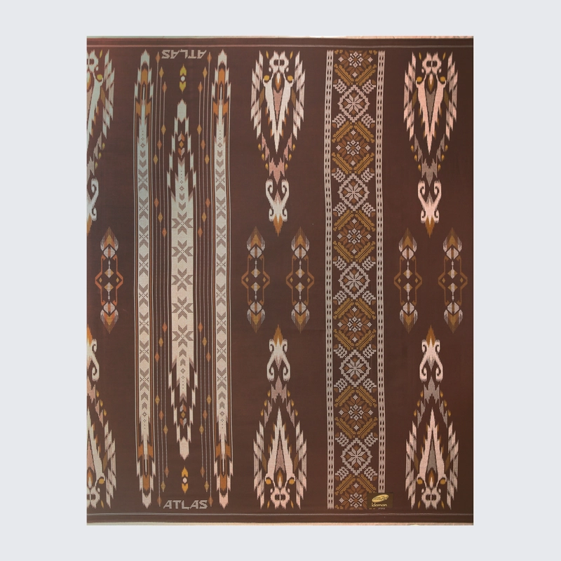 Product image Sarung ATLAS Idaman 555 Kembang Motif BHS SGE Coklat 01 all variant all variant