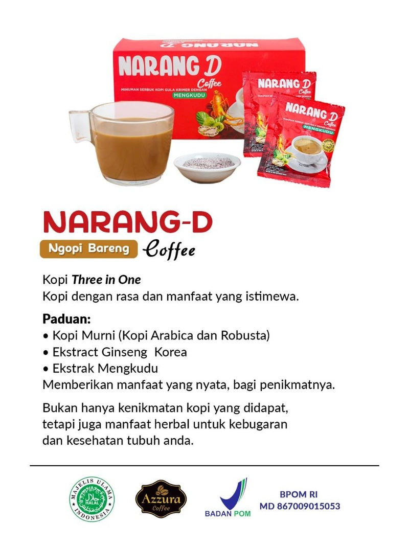 Product image Madu Azzura - Narang D Coffee 460g Manis