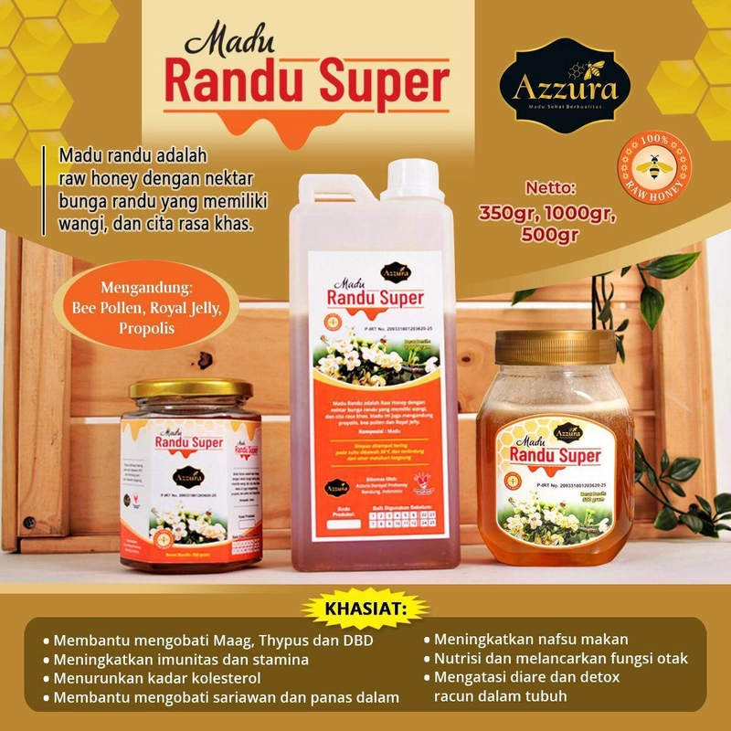 Product image Madu Azzura - Madu Randu Super 350gr Manis